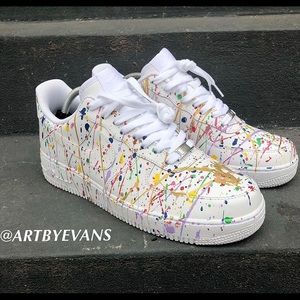 Splatter Air Force Ones
